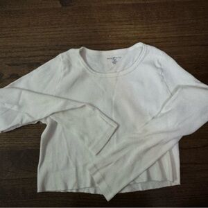 Brandy Melville White Long Sleeve Top
